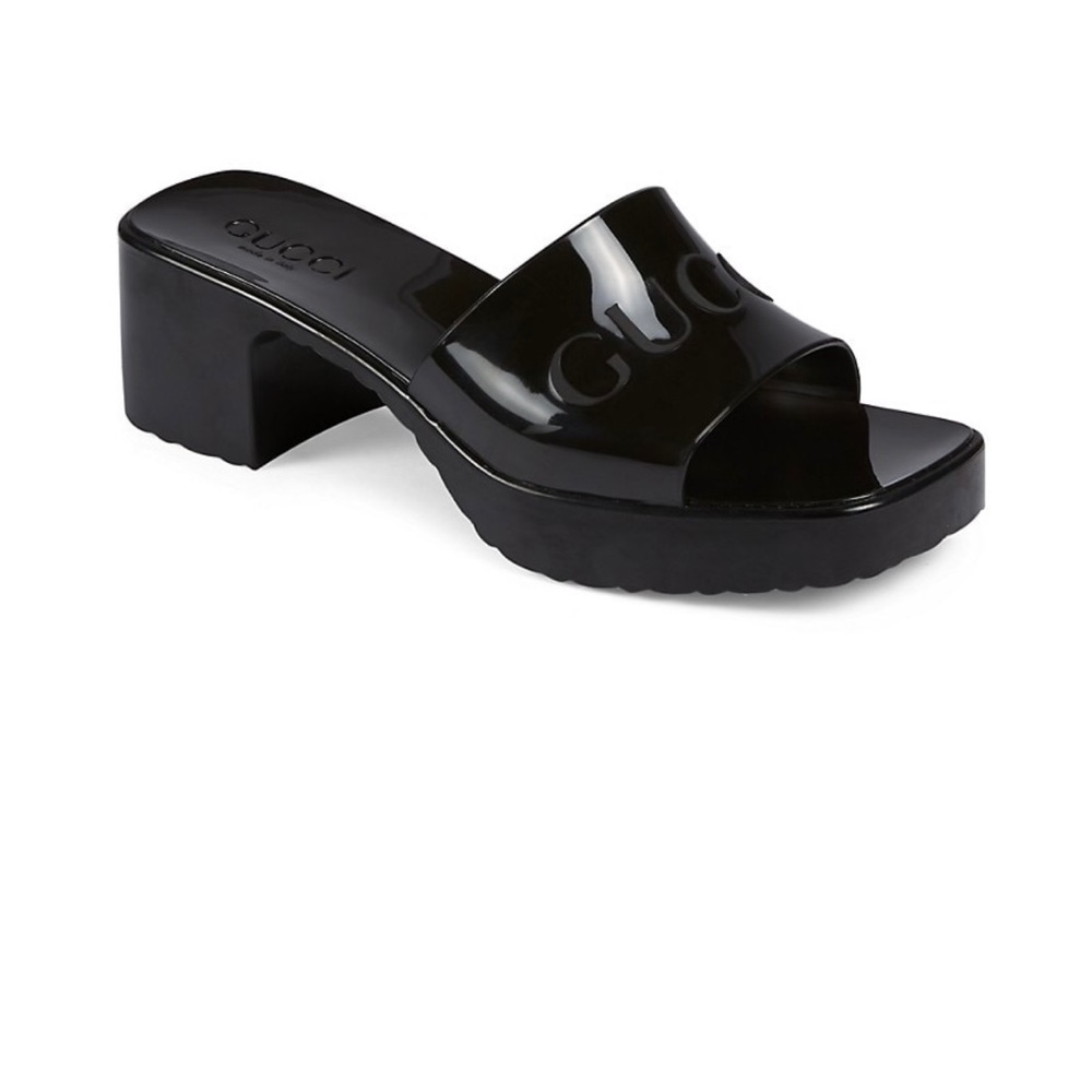 Gucci Women's Rubber Slide Sandals